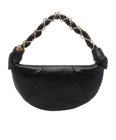 Saint Laurent Amalia Mini Hobo In Lambskin In White