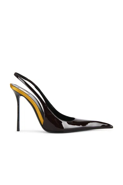 Saint Laurent Amalia Slingback Pump In Black