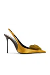 Saint Laurent Amalia Slingback Pump In Gold