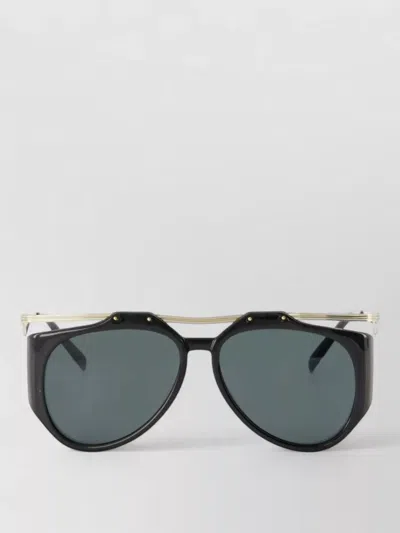 Saint Laurent Amelia M137 F Sunglasses Double Bridge Metal In Black