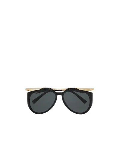Saint Laurent Amelia Pilot-frame Sunglasses In Black