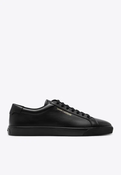 Saint Laurent Andy Leather Low-top Sneakers In Multi
