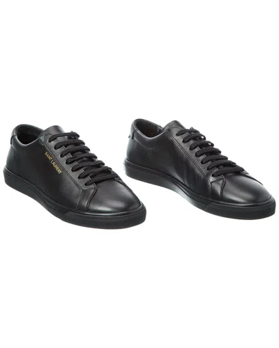 SAINT LAURENT SAINT LAURENT ANDY LEATHER SNEAKER (AUTHENTIC PRE-LOVED)