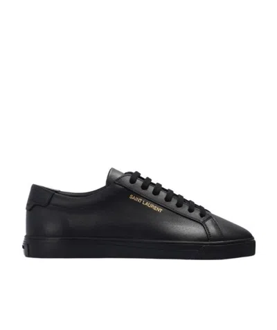 Saint Laurent Andy Low-top Sneakers In Black