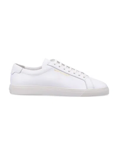 Saint Laurent Andy Low Top Sneakers In White