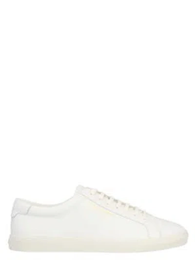 Pre-owned Saint Laurent Andy Low Top Sneakers In White