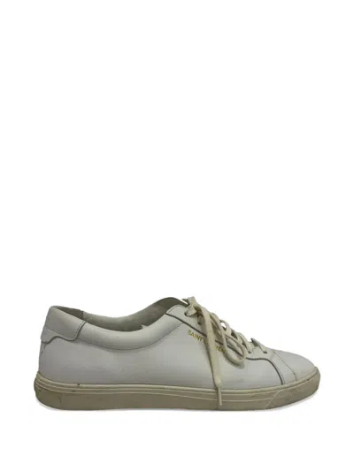 Pre-owned Saint Laurent Andy Low-top Sneakers In White