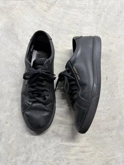 Pre-owned Saint Laurent Andy Sneakers In Black