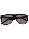 Saint Laurent Angular Frame Sunglasses In Black