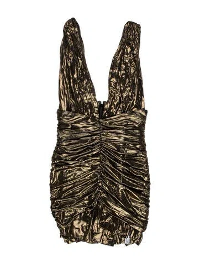Pre-owned Saint Laurent Animal Print Mini Dress In Multi
