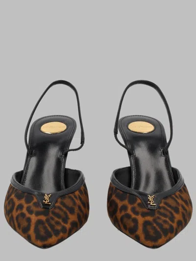 Saint Laurent Animalier Heeled Pumps In Animal Print