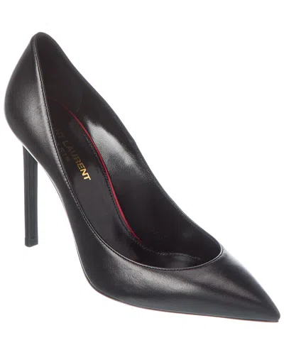 Saint Laurent Zoe 110m Patent Leather Pumps In Black