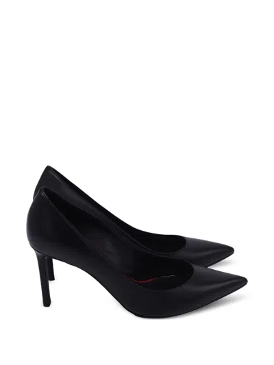 Pre-owned Saint Laurent Anja Pointed-toe Pumps In Black