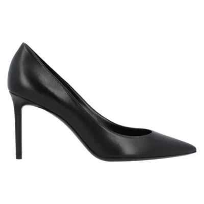 Saint Laurent Anja Pumps In Smooth Leather In Black