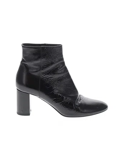 Pre-owned Saint Laurent Ankle Boots In Black