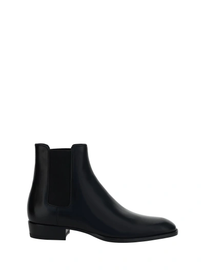 Saint Laurent Ankle Boots In Nero