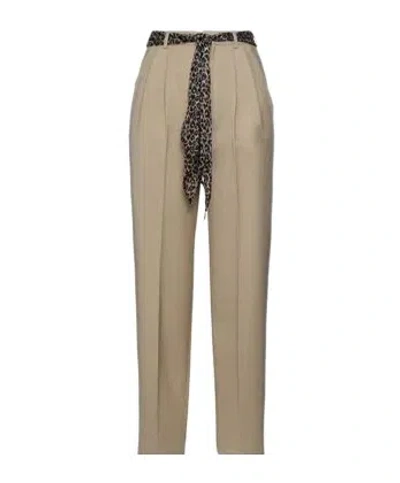 Saint Laurent Ankle-length Tailored Trousers With Fabric Tie Detail In Nude