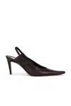 Saint Laurent Anne-marie Pump In Brown