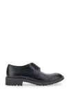 Saint Laurent Derby Antoine In Pelle Liscia In Black