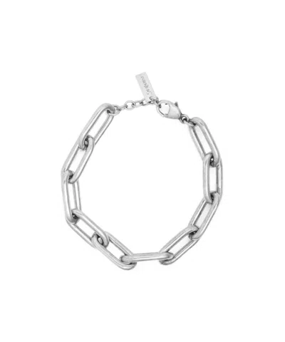 Saint Laurent Argent Chain Bracelet In Transparent