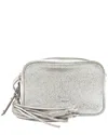 Saint Laurent Argento Metallic Lambskin Leather Monogram Lou Belt Bag  (authentic Pre-loved)