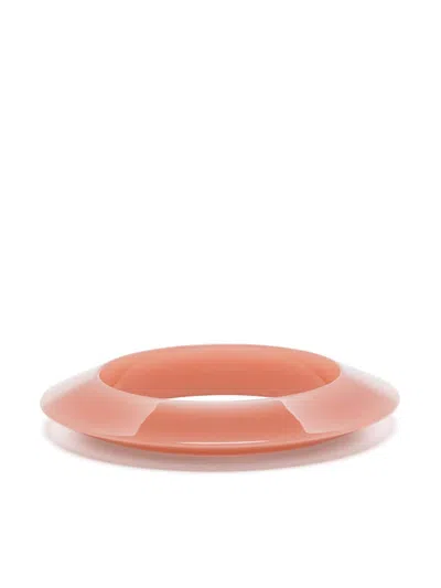 Saint Laurent Resin Bangle In Pink