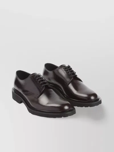 Saint Laurent Army 20 Derby Shoes In Black