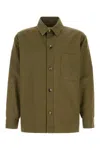 Saint Laurent Overshirt In Green