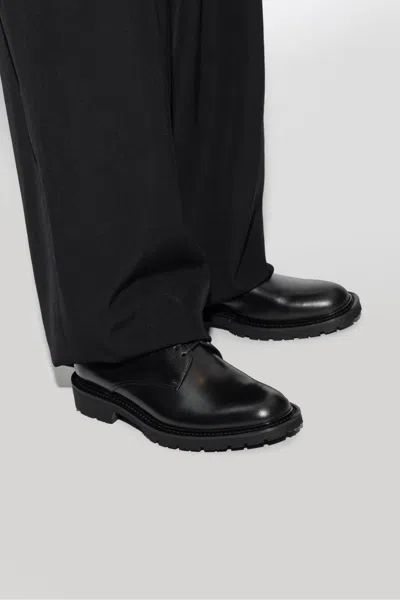 Saint Laurent ‘army' Leather Derby Shoes In Black