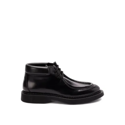 SAINT LAURENT ARNO LACE-UP ANKLE BOOTS