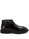 Saint Laurent Arno Lace-up Ankle Boots In Black
