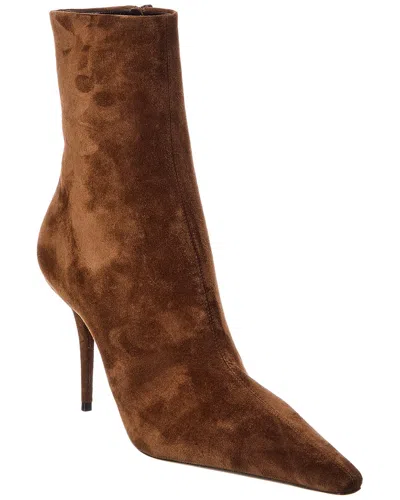 Saint Laurent Ashley 90 Suede Boot In Multi