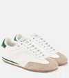 Saint Laurent Logo Printed Lace-up Sneakers In White