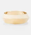 Saint Laurent Asymmetric Bangle In Gold