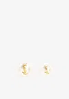 Saint Laurent Asymmetric Cassandre Pearl Earrings