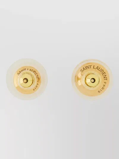 Saint Laurent Asymmetric Earrings In Multi