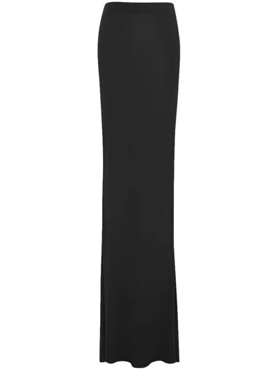 Saint Laurent Rock Mit Asymmetrischem Saum In Black