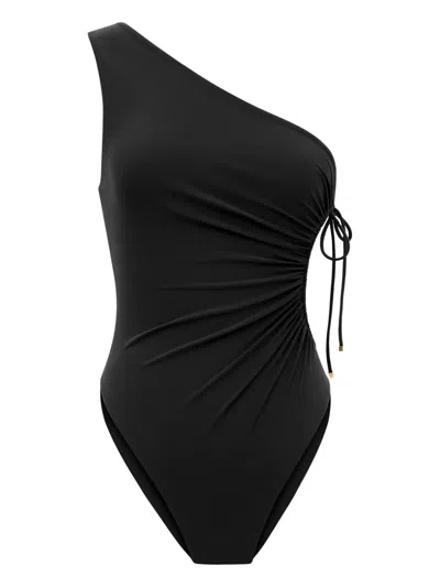 SAINT LAURENT ASYMMETRIC ONE-SHOULDER SWIMSUIT