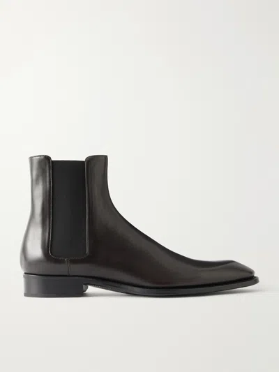 Saint Laurent Aurelien Leather Chelsea Boots In Multi