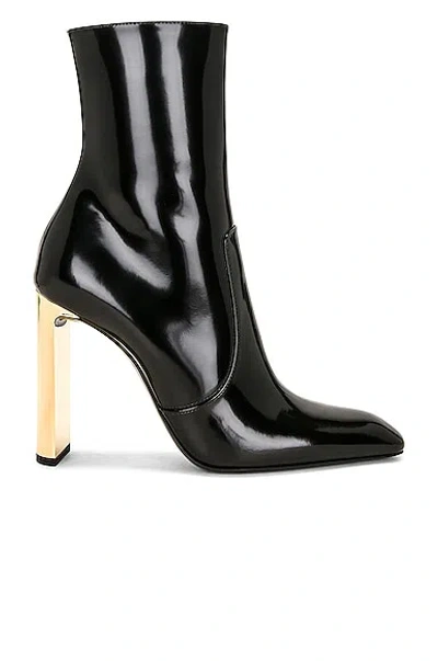 Saint Laurent Woman Ankle Boots Black Size 10 Calfskin