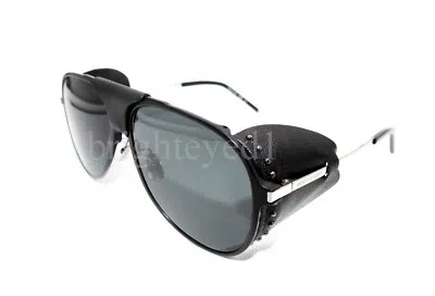 Pre-owned Saint Laurent Authentic Yves  Black Pilot Sunglasses Classic 11 Blind-001 In Gray