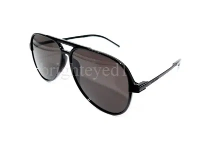 Pre-owned Saint Laurent Authentic Yves  Black Pilot Sunglasses Sl 228-002 In Gray