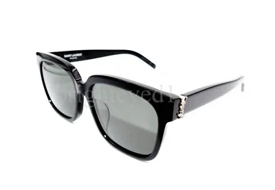 Pre-owned Saint Laurent Authentic Yves  Black Sunglasses Sl M40/f-003 In Grey-green