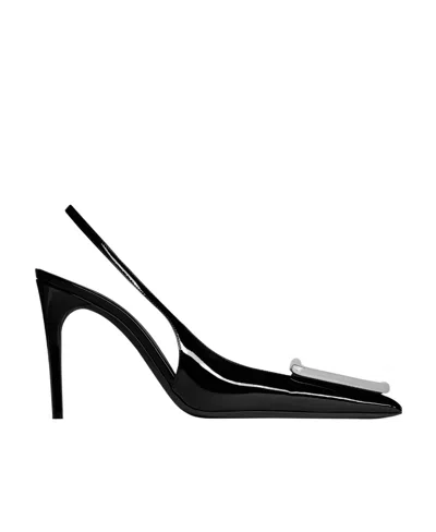 Saint Laurent Avenue 105mm Pointed Pumps In Black
