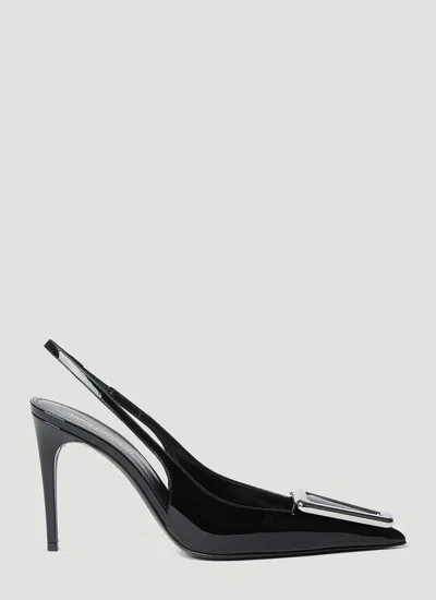 Saint Laurent Avenue Slingback Pumps In Black