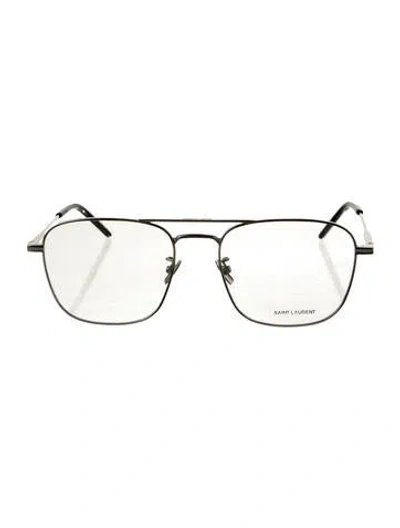 Pre-owned Saint Laurent Aviator Eyeglasses W/ Tags In Silver