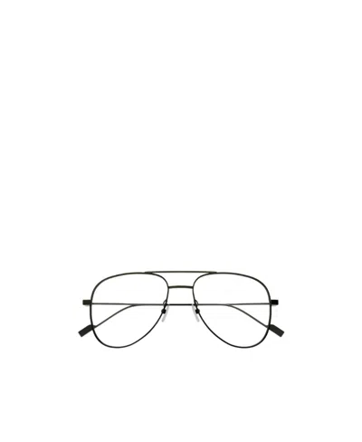 Saint Laurent Aviator-frame Glasses In Black