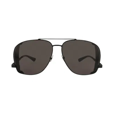Pre-owned Saint Laurent Aviator-frame Metal Sunglasses 'black' | Men's Size Onesize