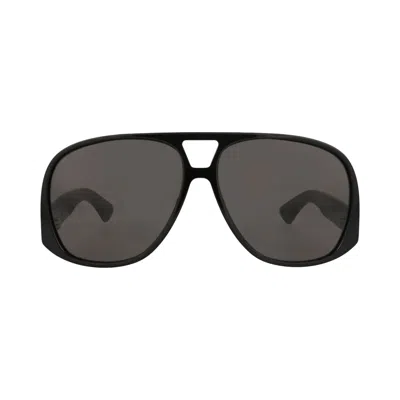 Pre-owned Saint Laurent Aviator Frame Recycled Acetate Sunglasses 'black' | Women's Size Onesize