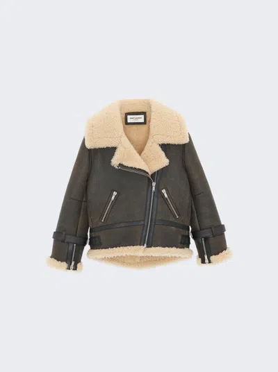 SAINT LAURENT AVIATOR SHEARLING JACKET